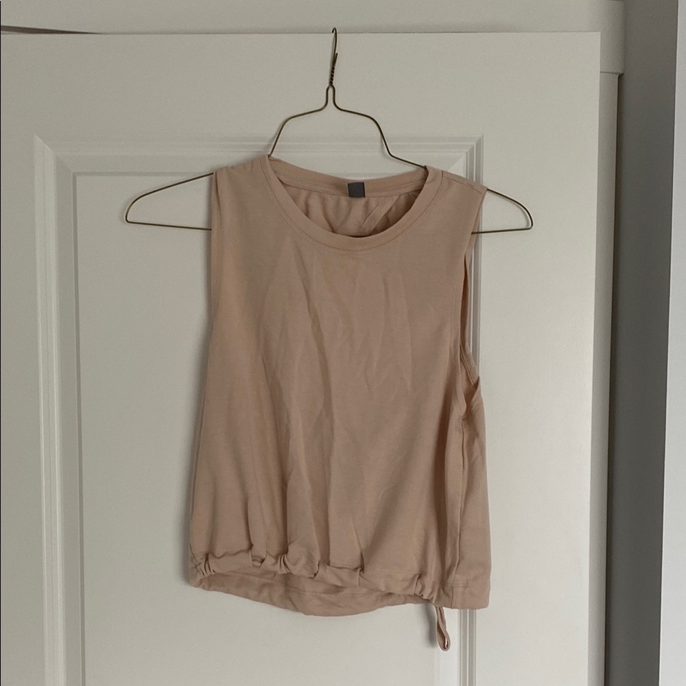 Sleeveless Beige Top